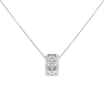 [vivabelle]PARENTESI NECKLACE SILVER DIAMOND