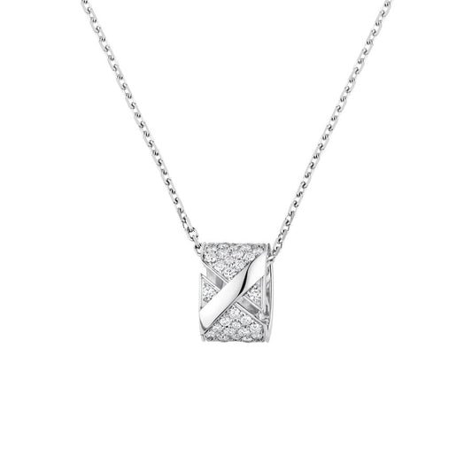 [vivabelle]LIENS EVIDENCE DIAMOND PAVED NECKLACE