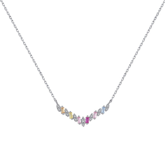 [Viva]Dazzling Rainbow Necklace