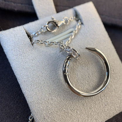 [vivabelle]JUSTE NECKLACE SILVER DIAMONDS