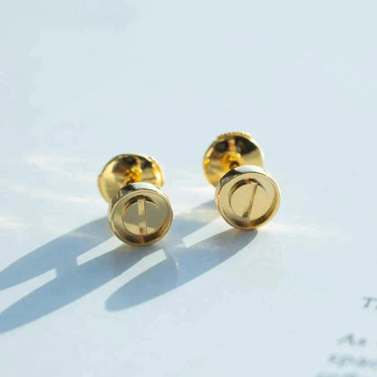 [vivabelle]LOVE EARRINGS GOLD 10MM