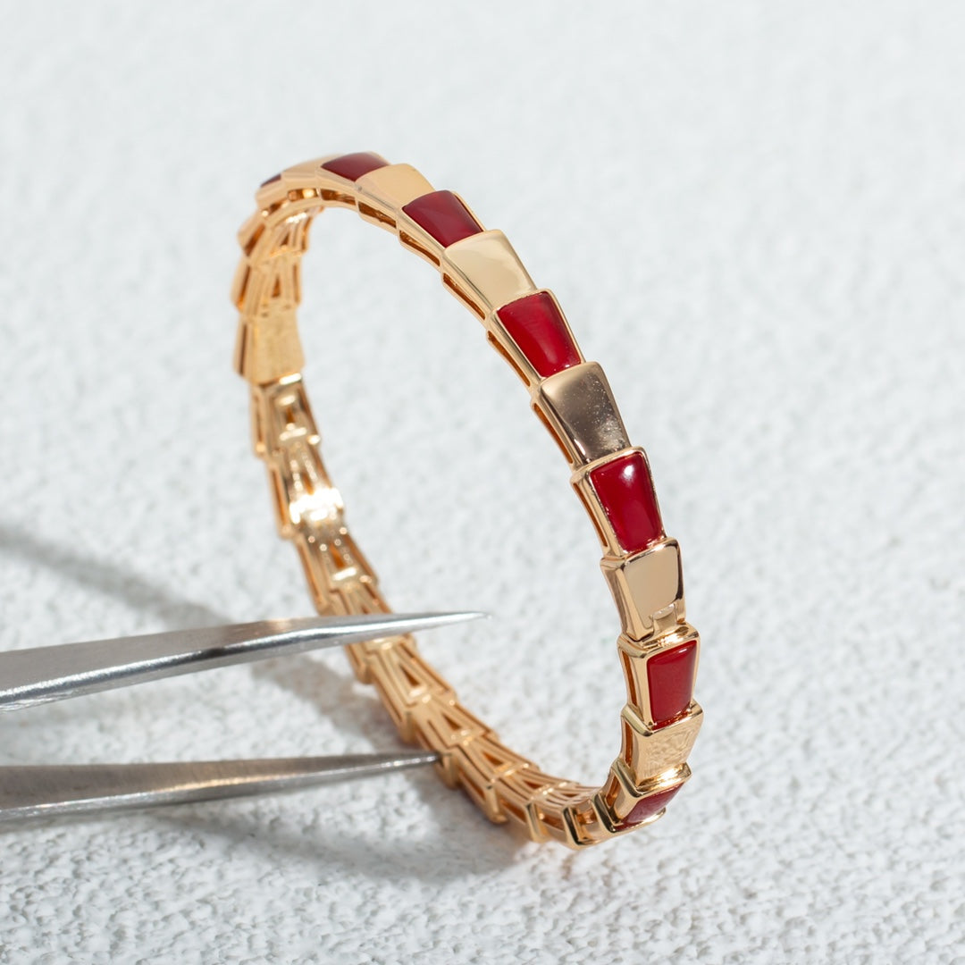 [vivabelle]SERPENTI BRACELET PINK GOLD RUBELLITE