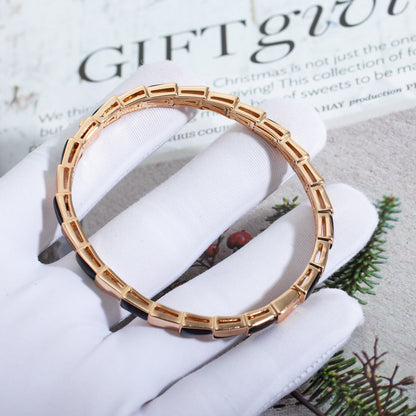 [vivabelle]SERPENTI BRACELET PINK GOLD ONYX