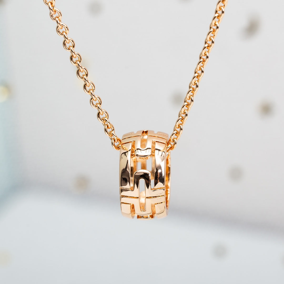 [vivabelle]PARENTESI NECKLACE PINK GOLD