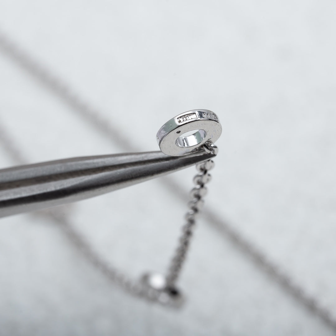 [vivabelle]PARENTESI NECKLACE SILVER DIAMOND