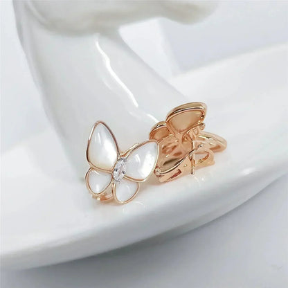 [vivabelle]BUTTERFLY MOP DIAMOND EARRINGS