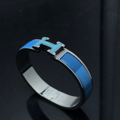 [vivabelle]H BRACELET BLUE RAINBOW CERAMIC