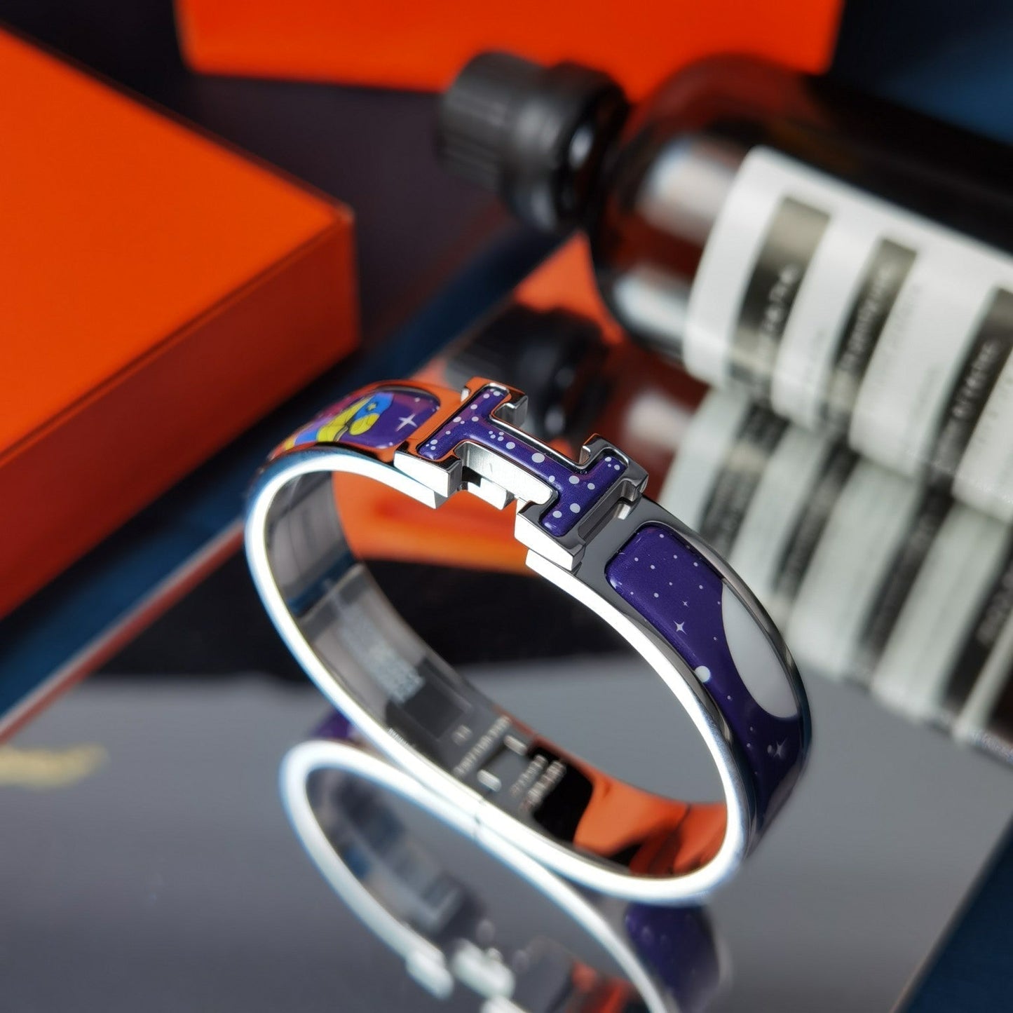 [vivabelle]H STAR AND MOON BRACELET 12MM