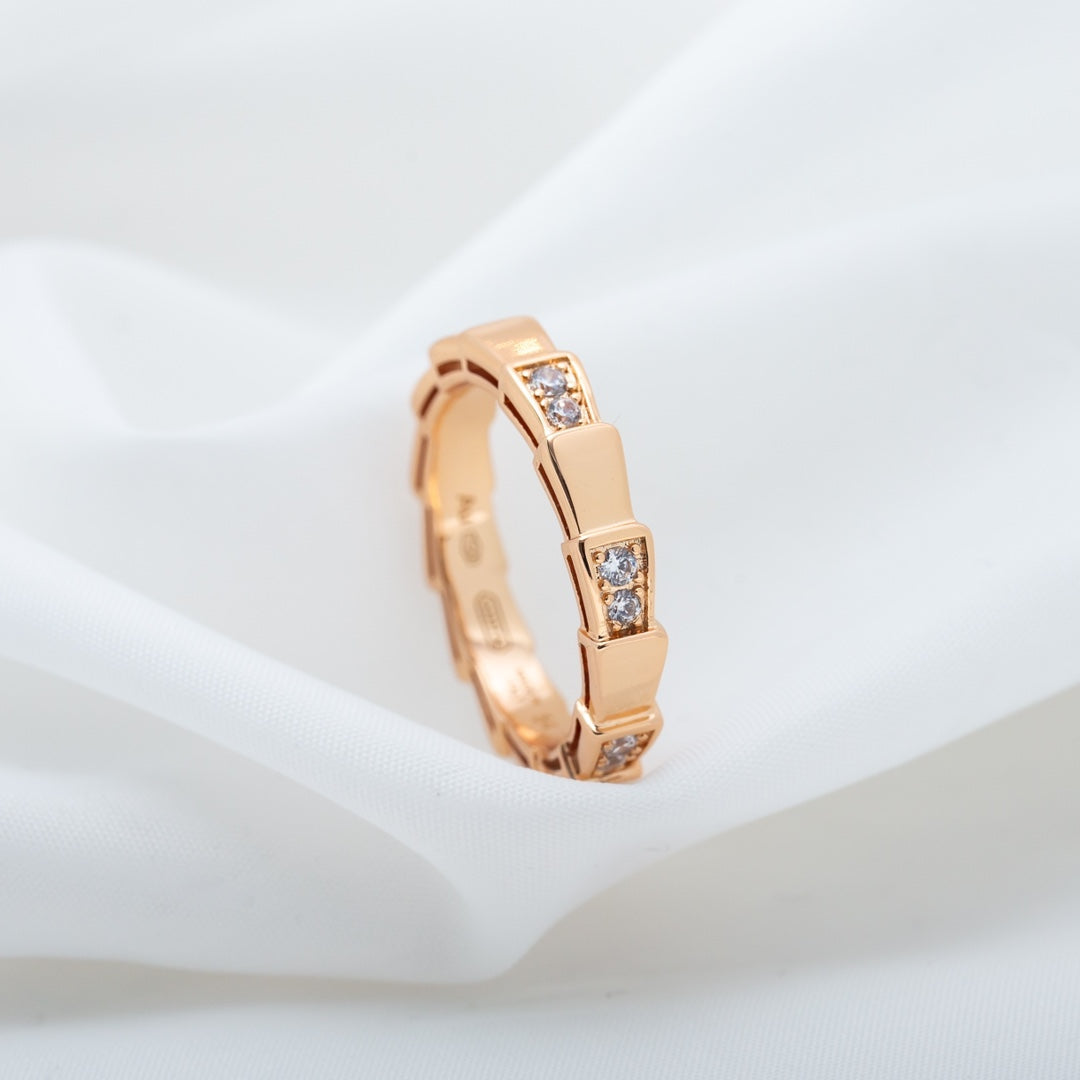 [vivabelle]SERPENTI RING PINK GOLD  3MM