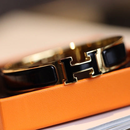 [vivabelle]H BRACELET 12MM GOLD