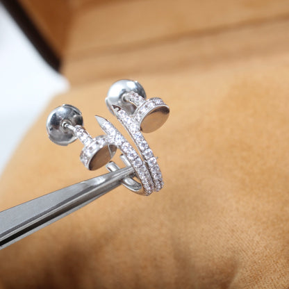 [vivabelle]JUSTE EARRINGS 12.75MM SILVER DIAMOND