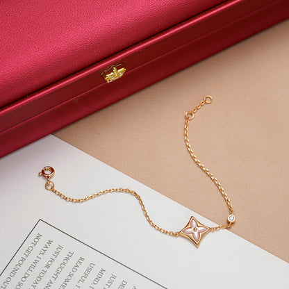 [vivabelle]STAR 1 DIAMOND PINK GOLD BRACELET