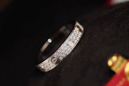 [vivabelle]LOVE RING 3.6MM DIAMOND PAVED