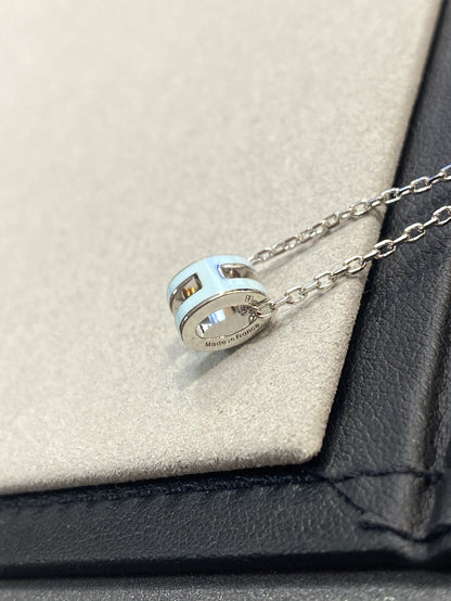 [vivabelle]POP H LIGHT BLUE NECKLACE