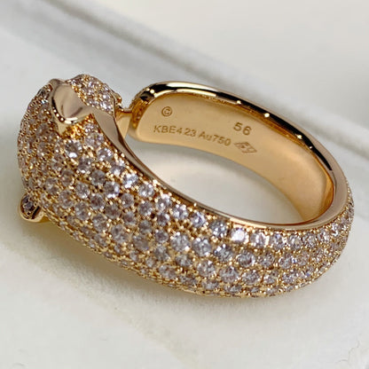 [vivabelle]PANTHERE PINK GOLD DIAMOND RING