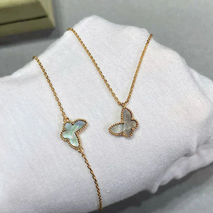 [vivabelle]BUTTERFLY DARK MOP BUTTERFLY BRACELET