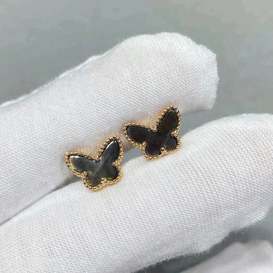 [vivabelle]BUTTERFLY DARK MOP  EARRINGS