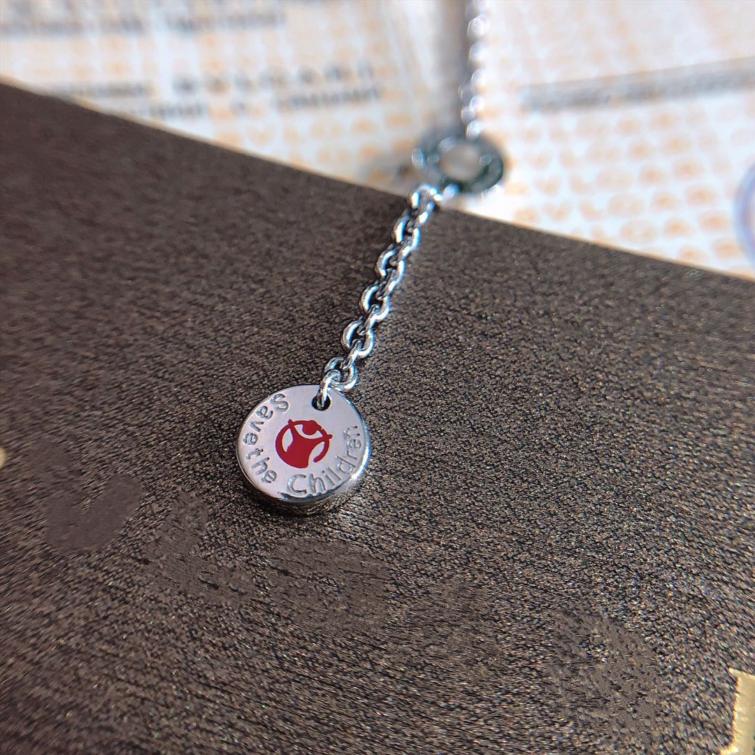 [vivabelle]ZERO 1 BLACK CERAMIC SILVER NECKLACE