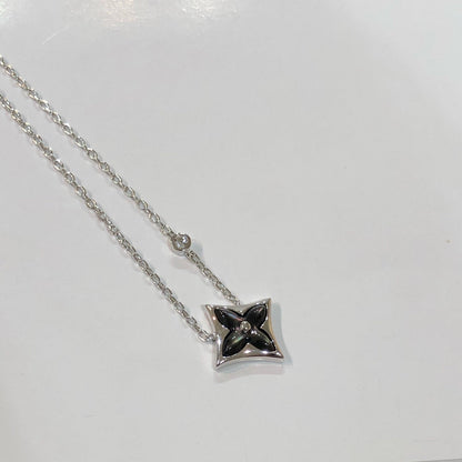 [vivabelle]STAR BLACK MOP NECKLACE
