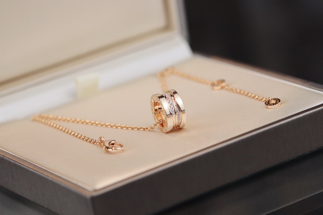 [vivabelle]ZERO 1 PINK GOLD DIAMOND NECKLACE