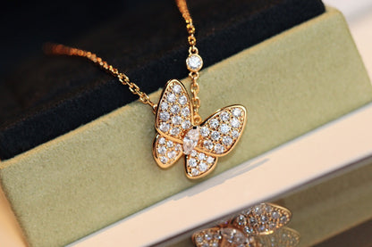 [vivabelle]BUTTERFLY DIAMOND NECKLACE