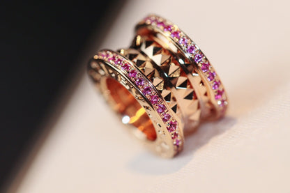 [vivabelle]ZERO 1 ROCK PINK GOLD PINK DIAMOND NECKLACE