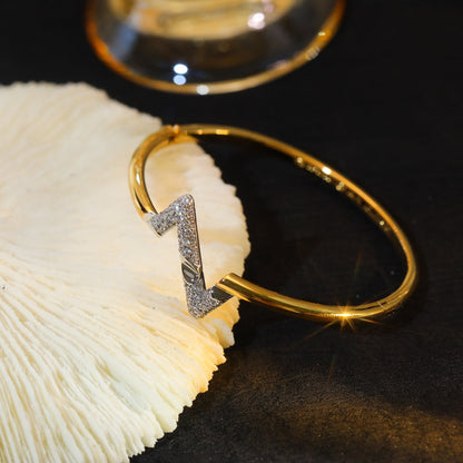 [vivabelle]VOLTE UPSITE DOWN GOLD DIAMOND BRACELET