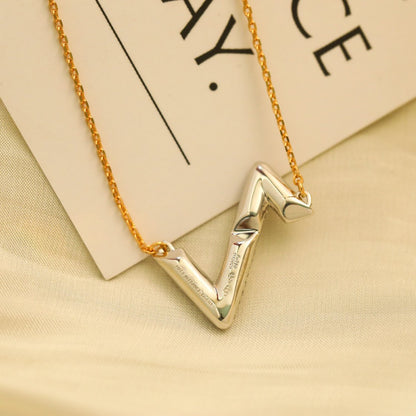 [vivabelle]VOLT SILVER DIAMOND PEDANT NECKLACE
