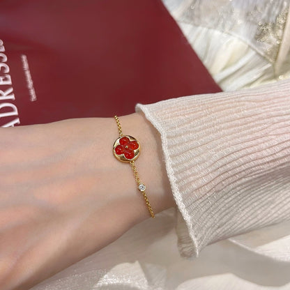 [vivabelle]SUN PEDANT CARNELIAN BRACELET