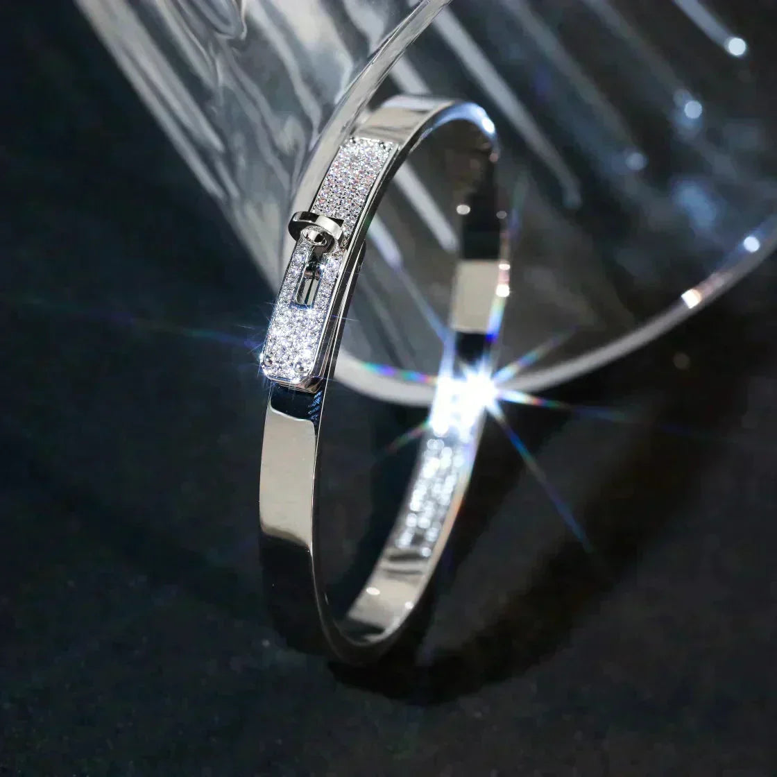 [vivabelle]KELLY SILVER DIAMOND BRACELET