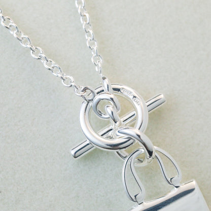 [vivabelle]POP H PEDANT SILVER NECKLACE