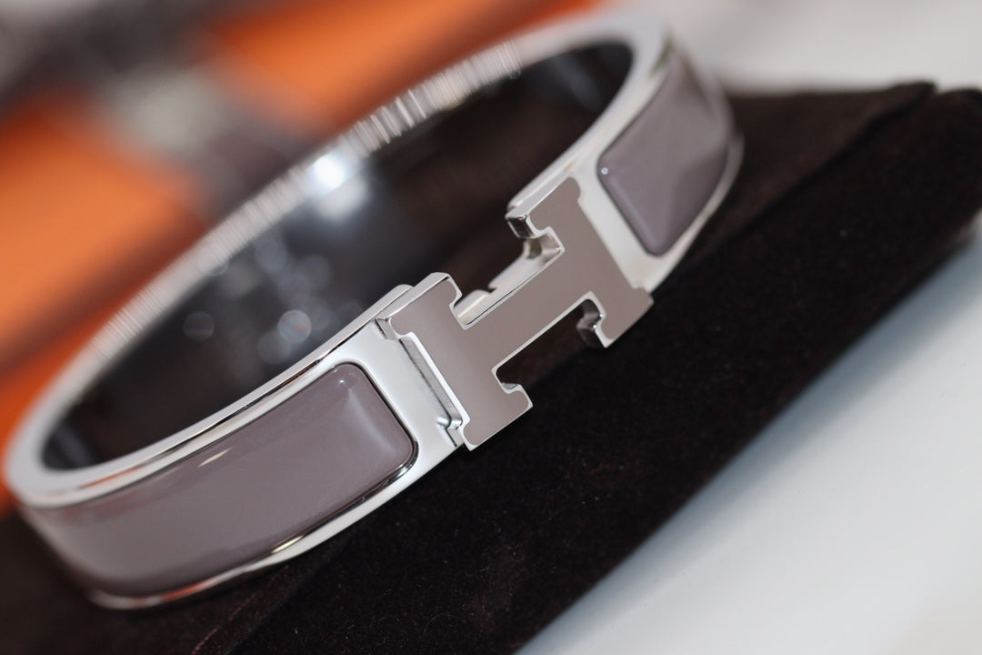 [vivabelle]H BRACELET 12MM BROWN