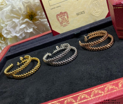 [vivabelle]CLASH LARGE HOOP EARRINGS