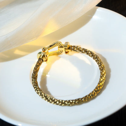 [vivabelle]FORCE 10 GOLD GREEN DIAMOND PAVED