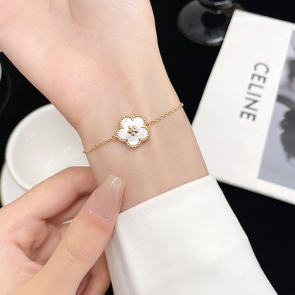 [vivabelle]LUCKY SPRING ROSE GOLD MOP BRACELET