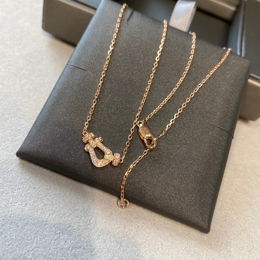 [vivabelle]FORCE 10 DIAMOND PINK GOLD NECKLACE MINI MODEL