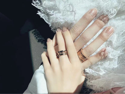 [vivabelle]ZERO 1 ROCK BLACK CERAMIC PINK GOLD LARGE MODEL