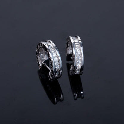 [vivabelle]ZERO 1 MINI SILVER DIAMOND EARRINGS