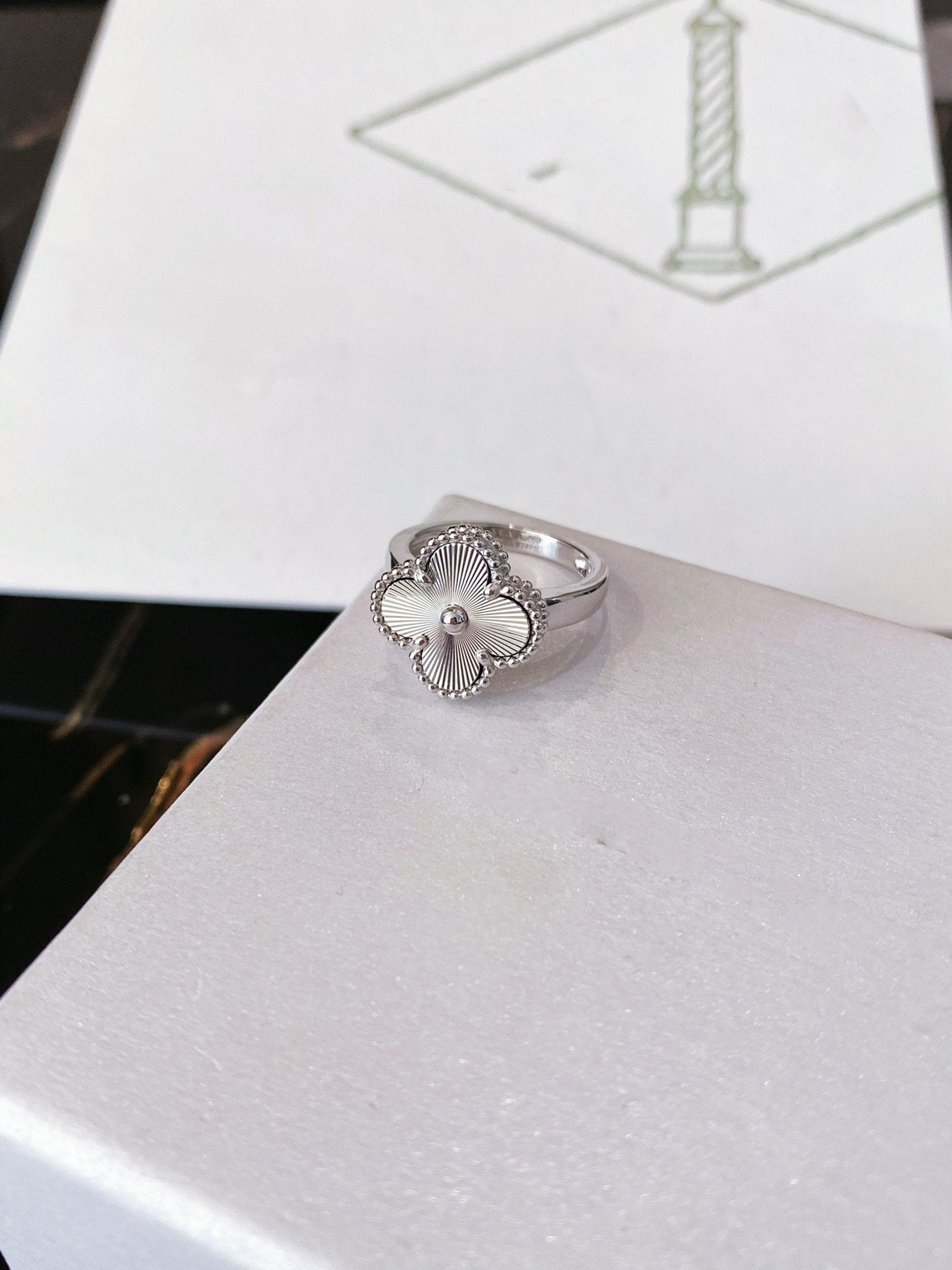 [vivabelle]CLOVER SILVER RING