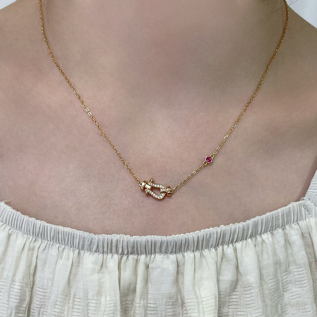[vivabelle]FORCE 10 DIAMOND PINK GOLD NECKLACE