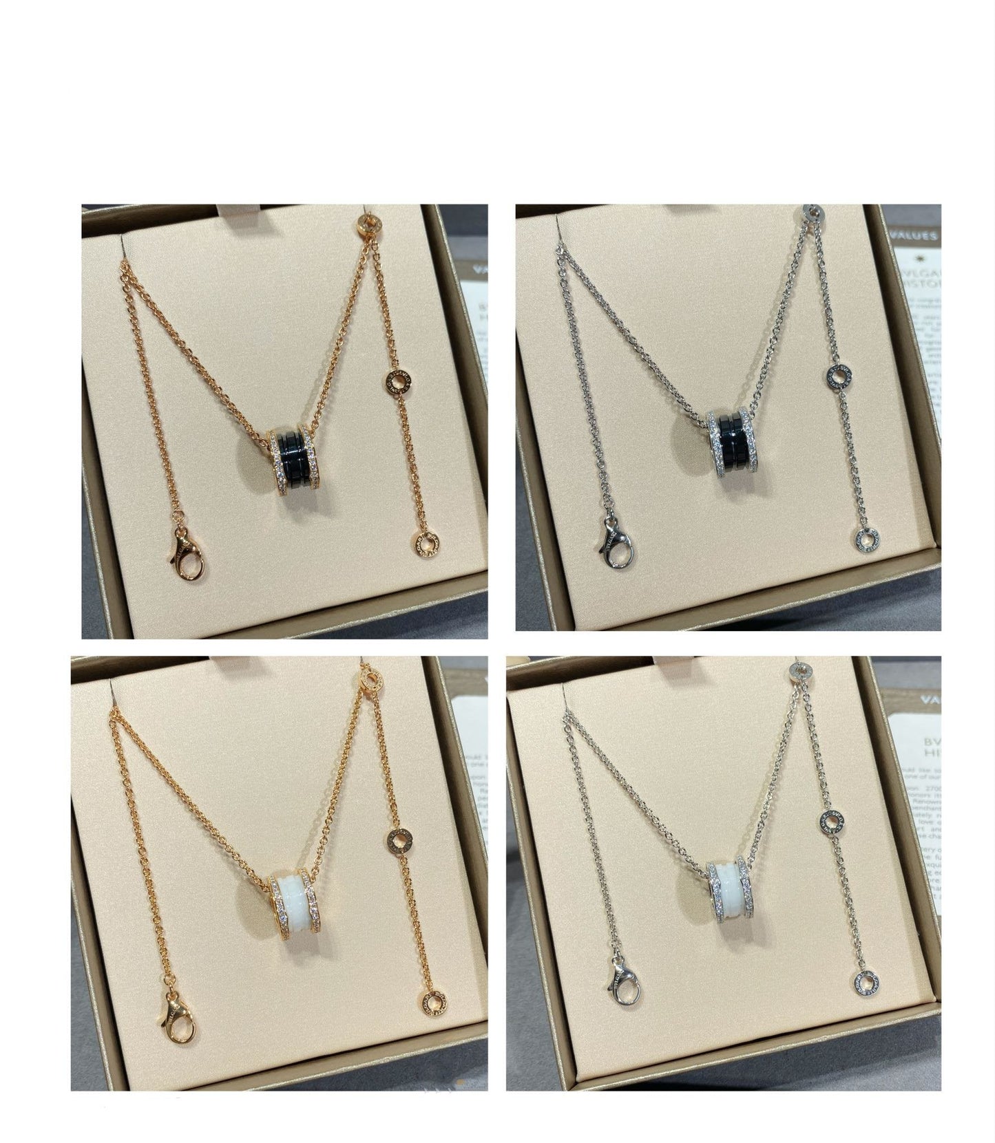 [vivabelle]ZERO 1 DIAMOND CERAMIC NECKLACE