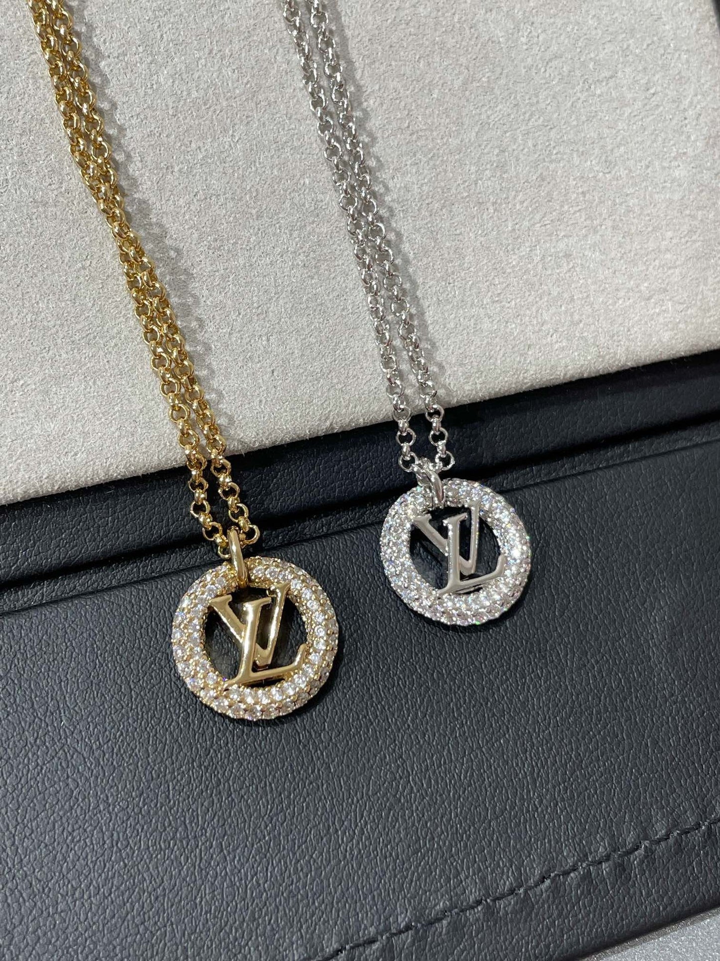 [vivabelle]BY NIGHT DIAMOND PAVED NECKLACE