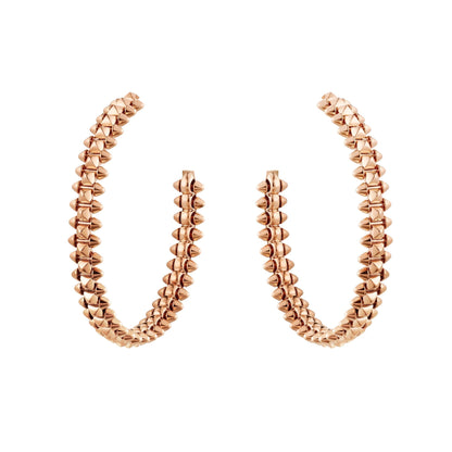 [vivabelle]CLASH LARGE HOOP EARRINGS