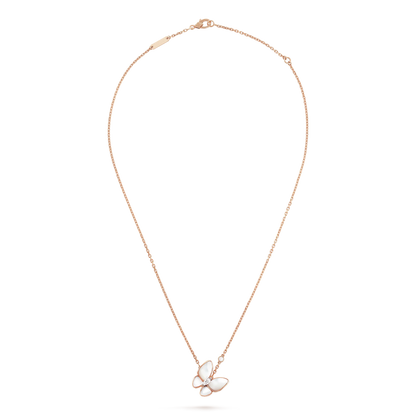 [vivabelle]BUTTERFLY MOP DIAMOND NECKLACE