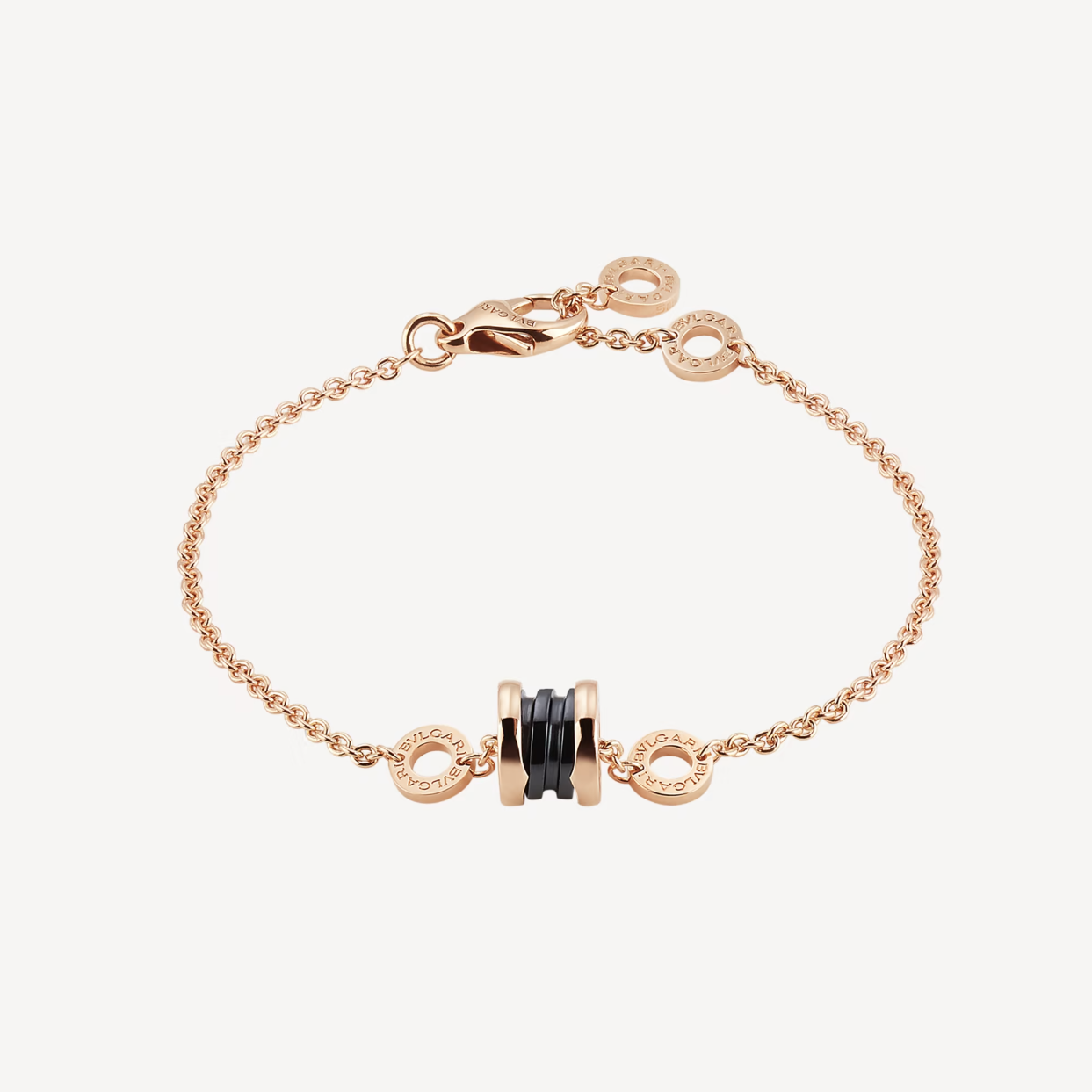 [vivabelle]ZERO 1 SOFT PINK GOLD AND BLACK CERAMIC BRACELET