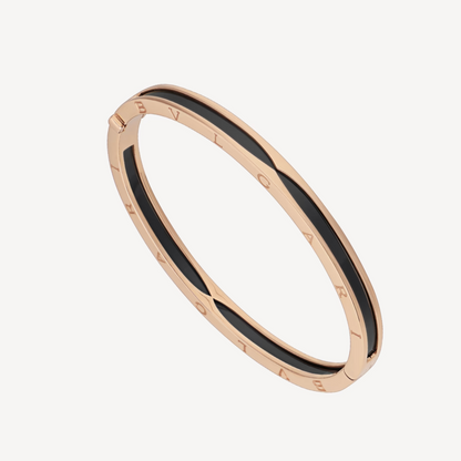 [vivabelle]ZERO 1 PINK GOLD WITH BLACK CERAMIC BRACELET