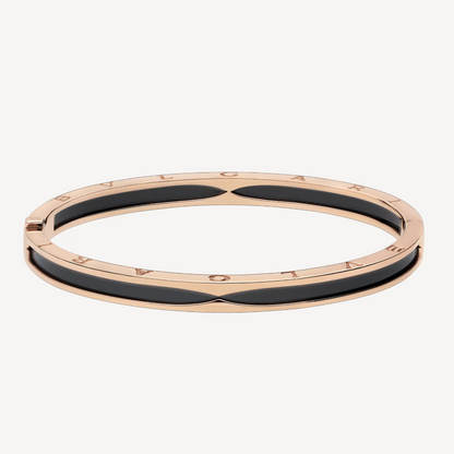 [vivabelle]ZERO 1 PINK GOLD WITH BLACK CERAMIC BRACELET