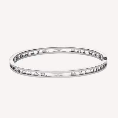[vivabelle]ZERO 1 SPIRAL LOGO SILVER BRACELET