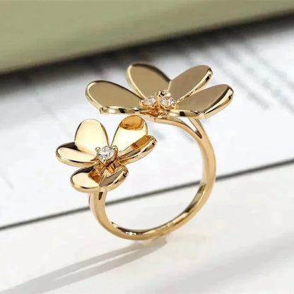 [vivabelle]CLOVER COMOS GOLD DIAMOND RING