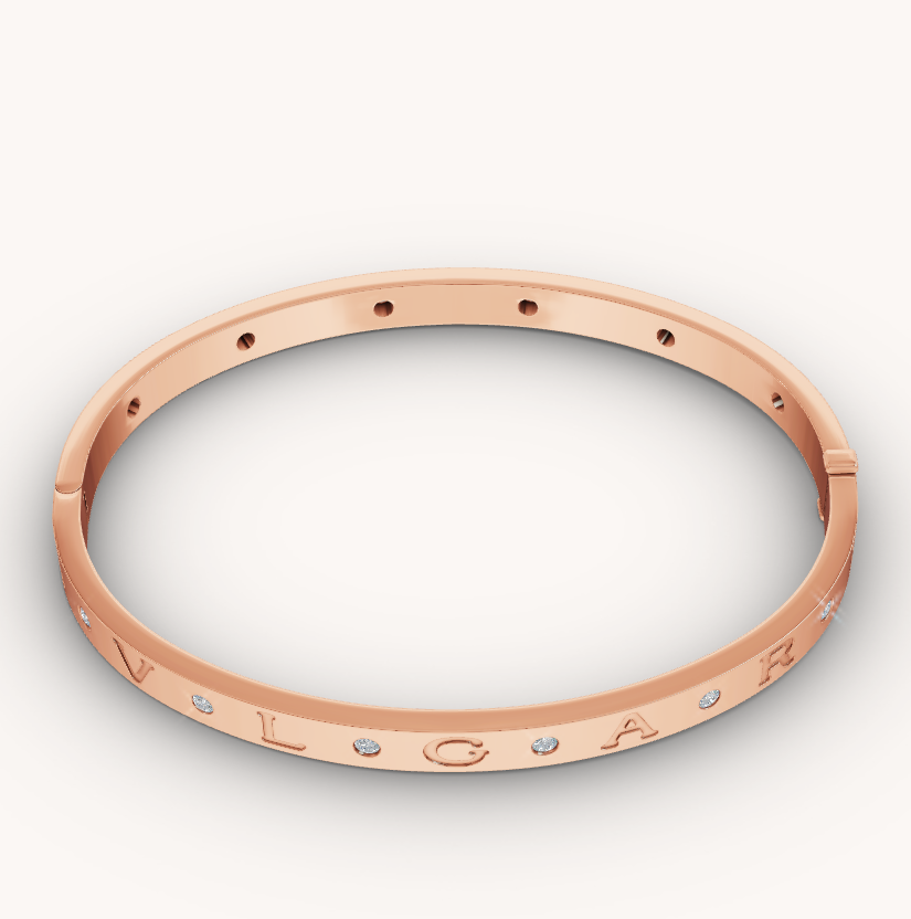 [vivabelle]ZERO 1 PINK GOLD 12 DIAMONDS BRACELET
